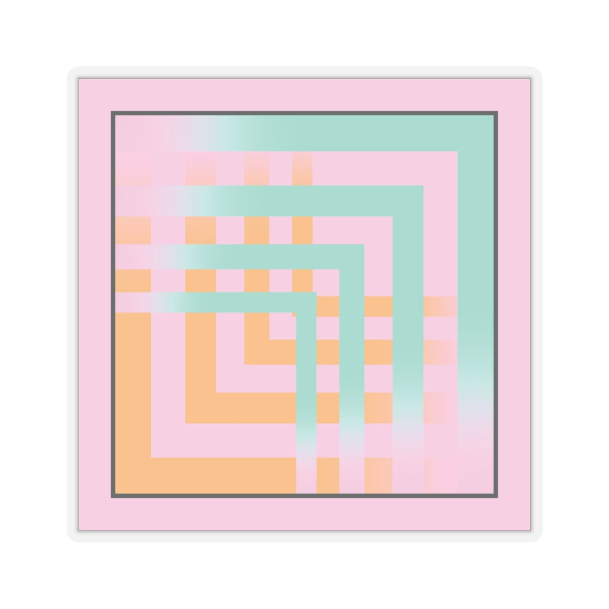Fading to pink Sticker