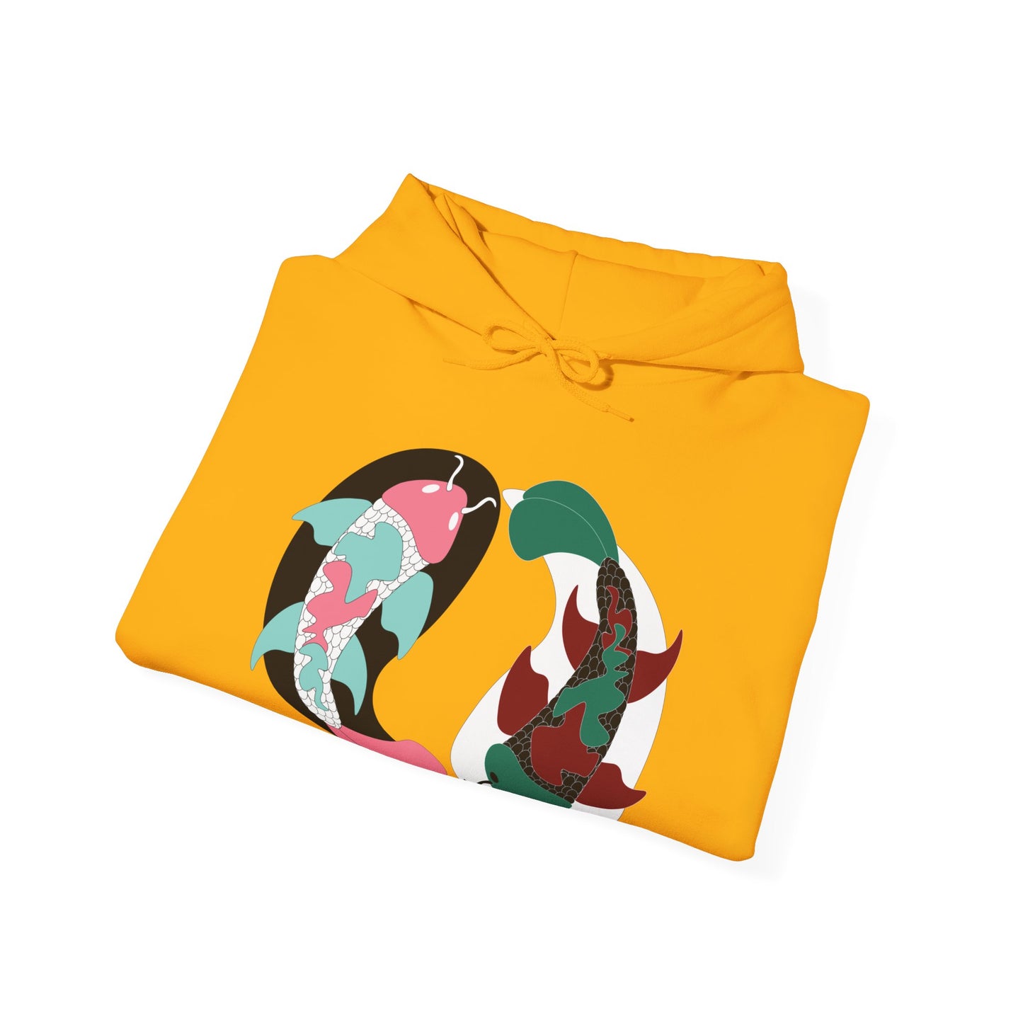 Yin and Yang Koi on the front Sweatshirt