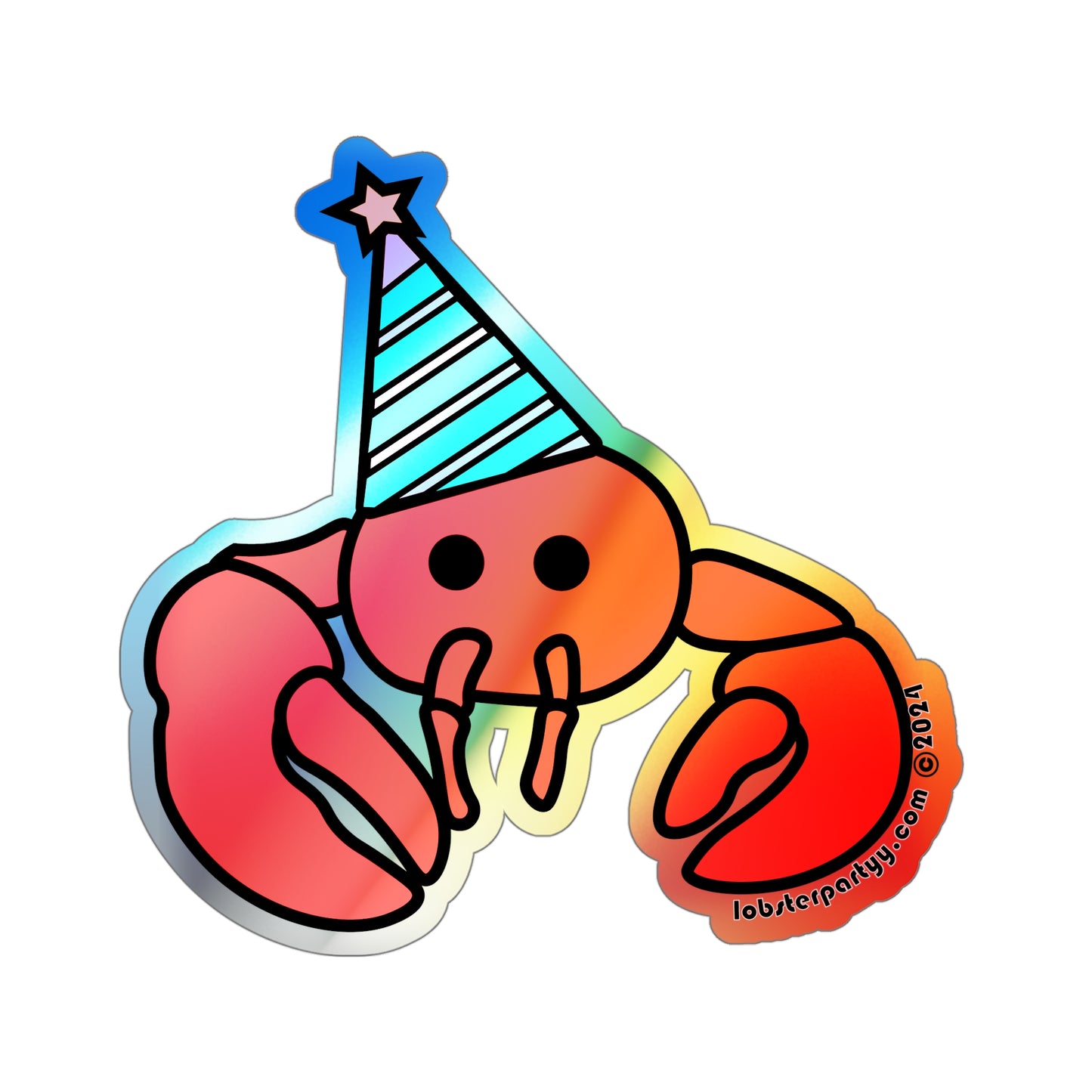 LobsterPartyy Sticker (Holographic)
