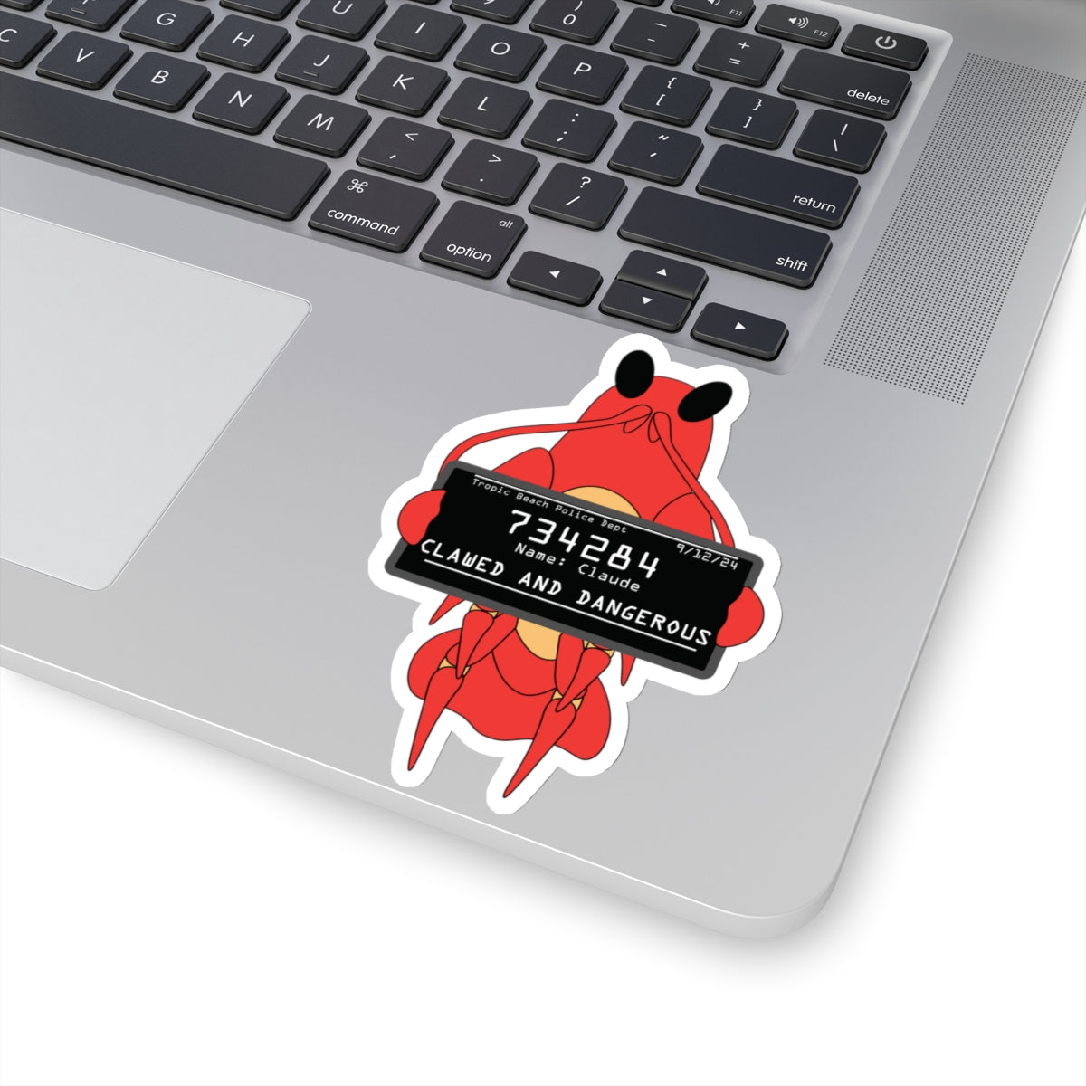 Claude the Lobster Mugshot Sticker