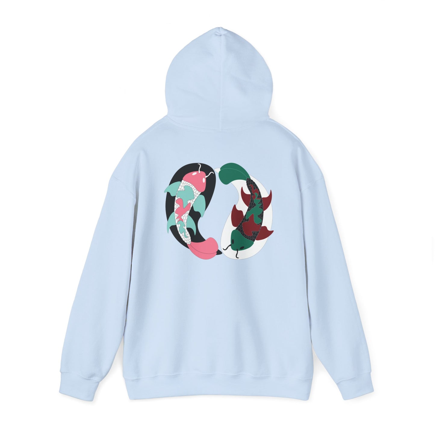 Yin and Yang Koi on the back Sweatshirt