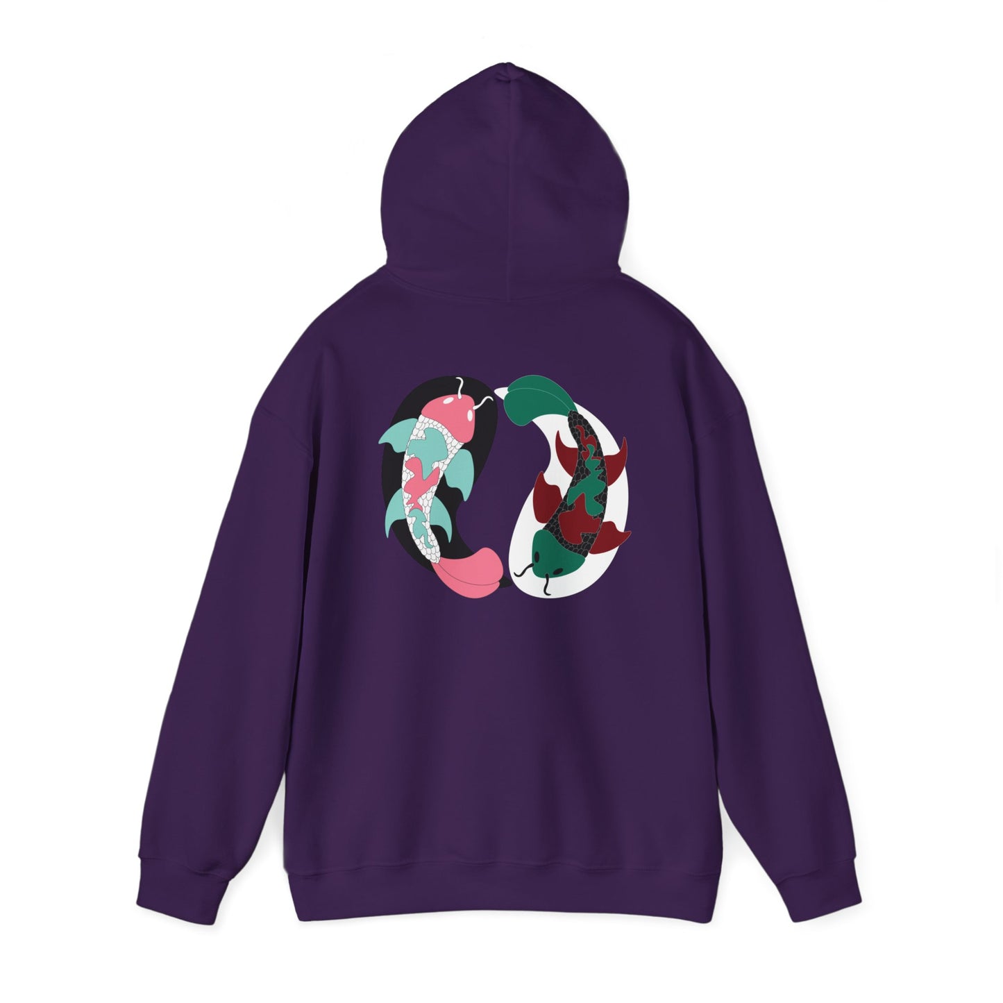 Yin and Yang Koi on the back Sweatshirt