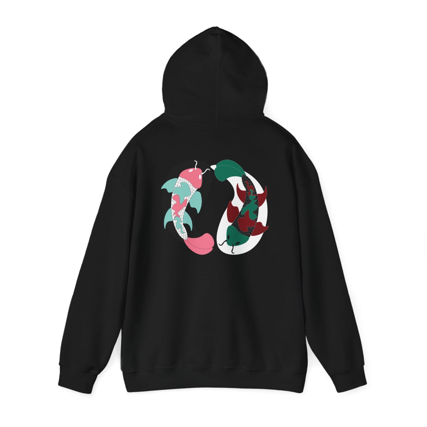 Yin and Yang Koi on the back Sweatshirt