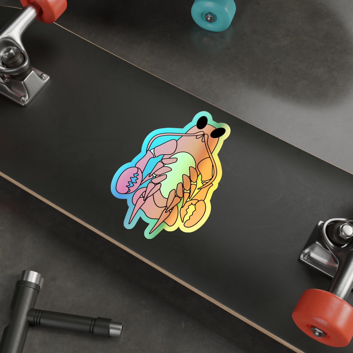 Claude the Lobster Sticker (Holographic)