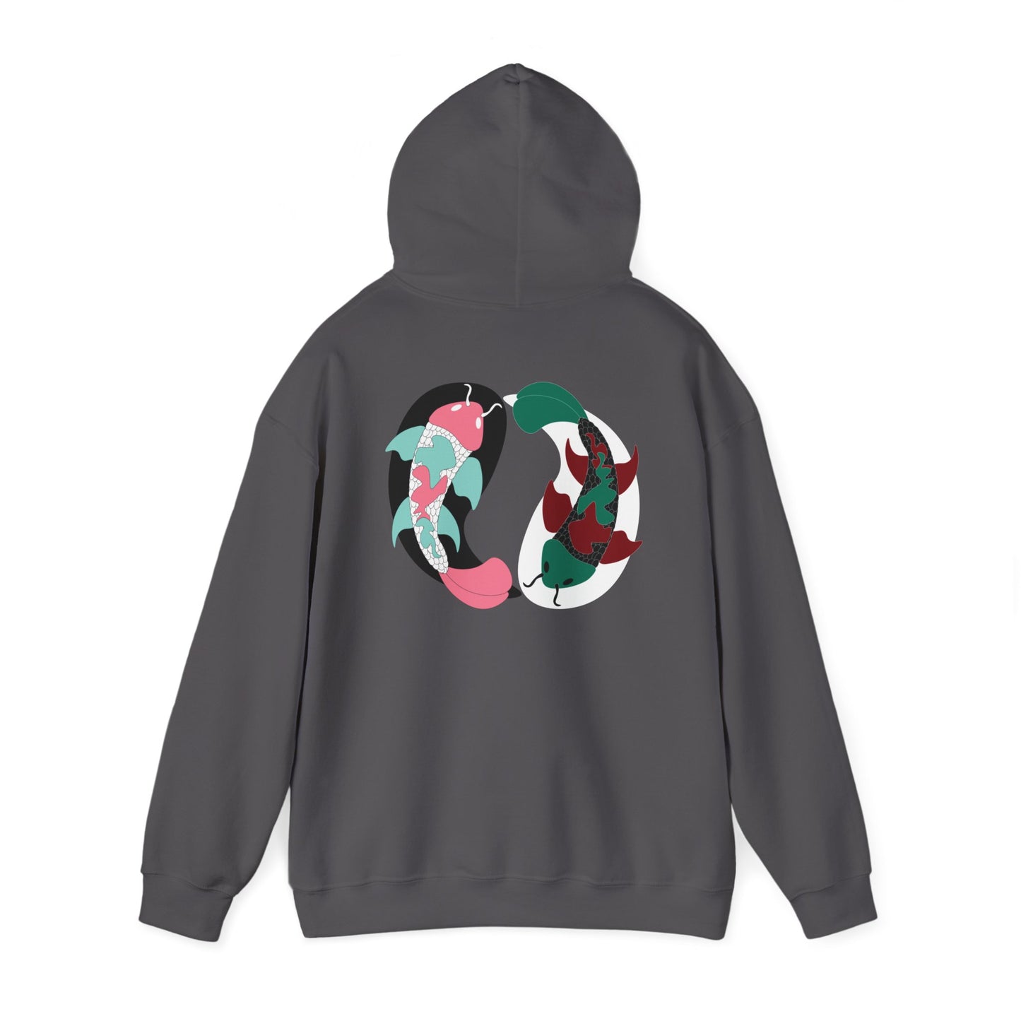 Yin and Yang Koi on the back Sweatshirt