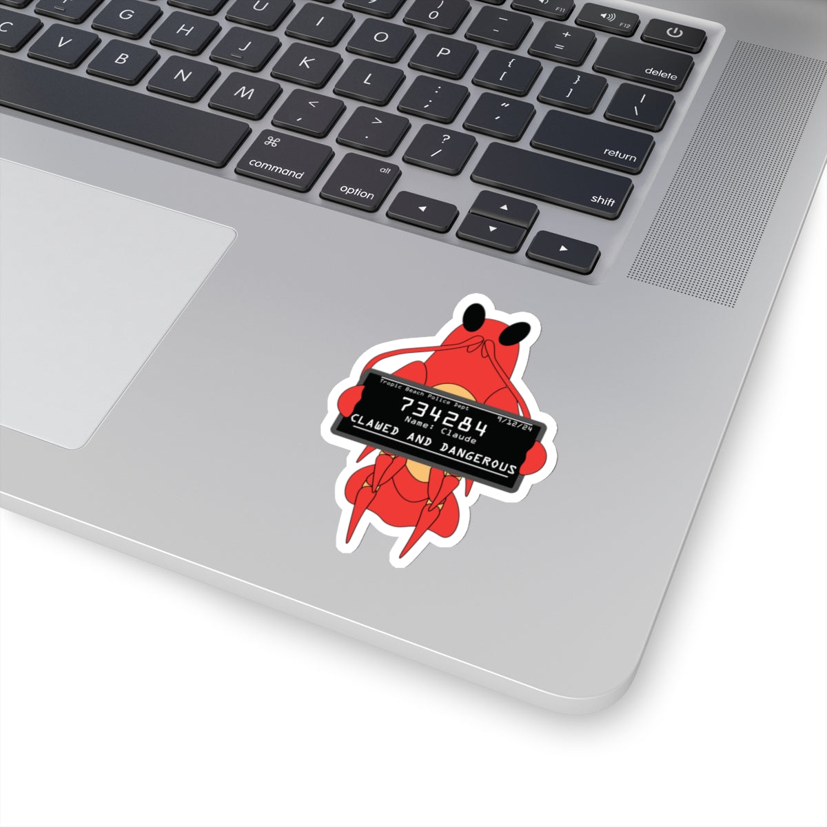 Claude the Lobster Mugshot Sticker