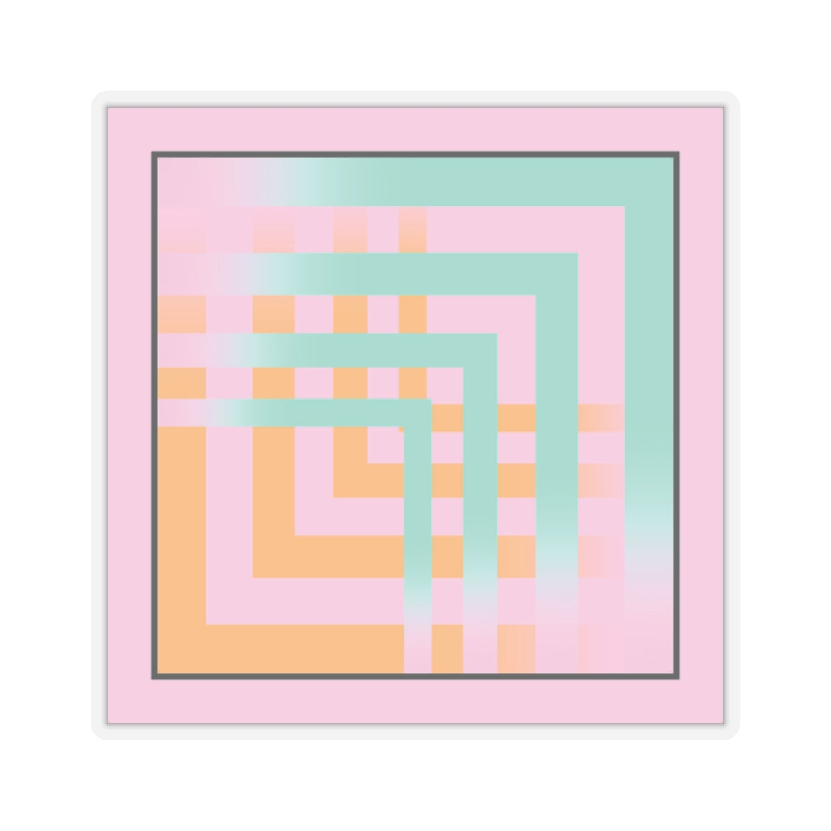Fading to pink Sticker