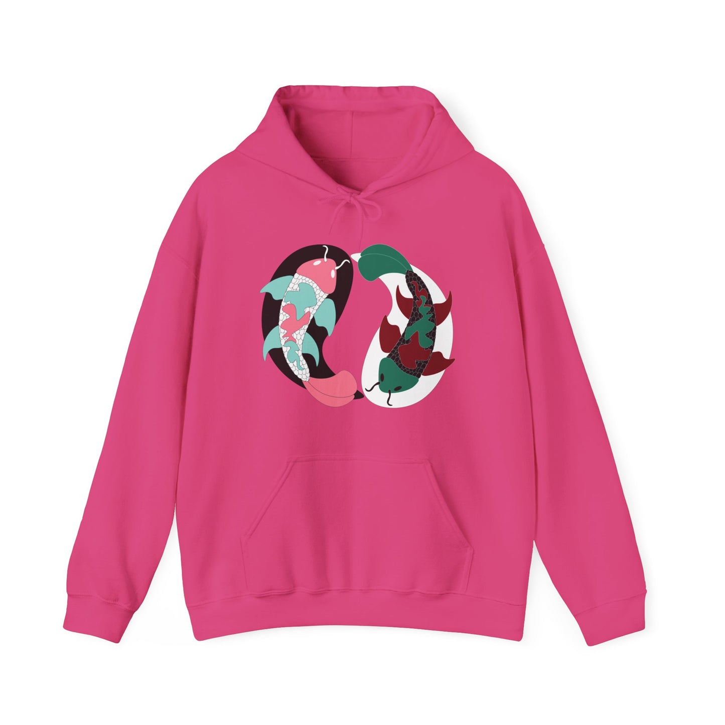 Yin and Yang Koi on the front Sweatshirt