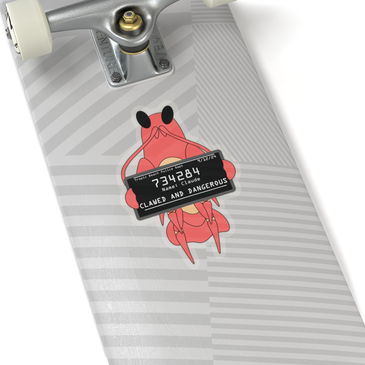 Claude the Lobster Mugshot Sticker