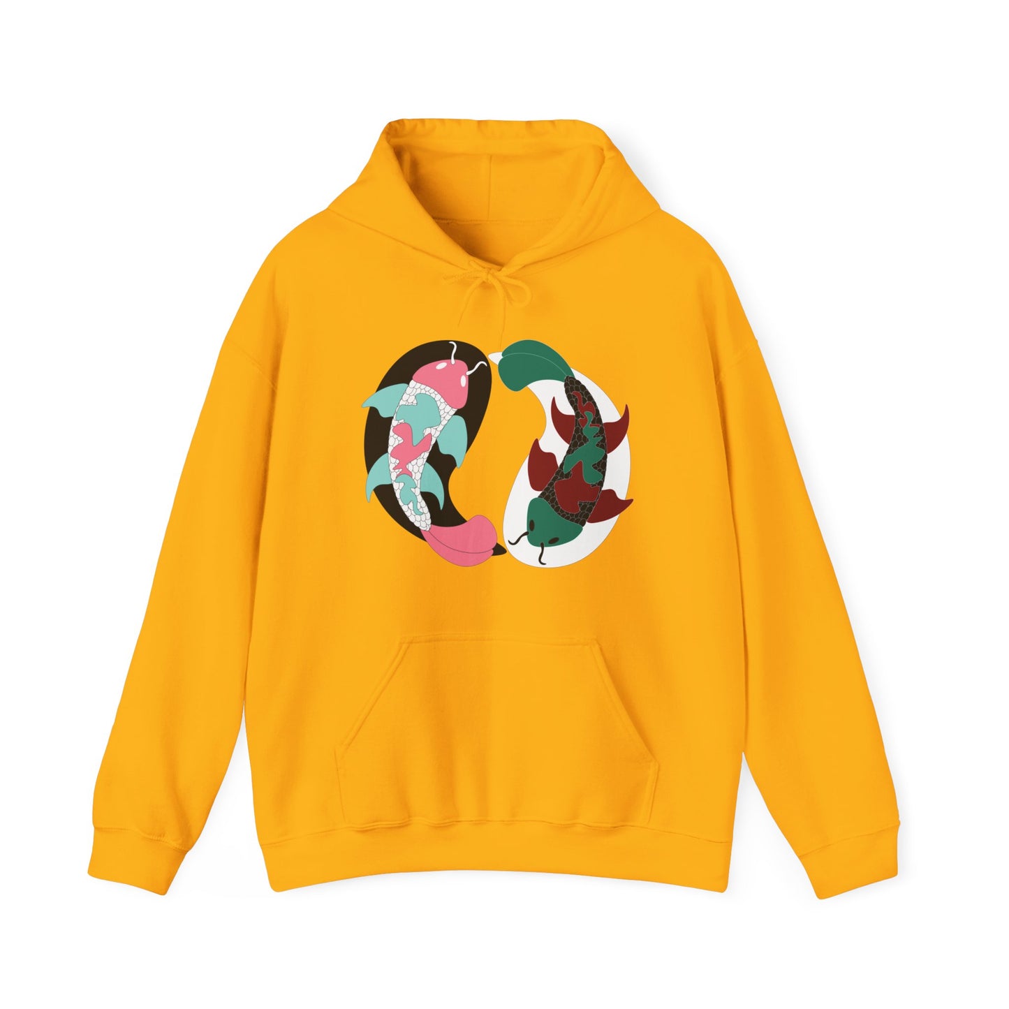Yin and Yang Koi on the front Sweatshirt