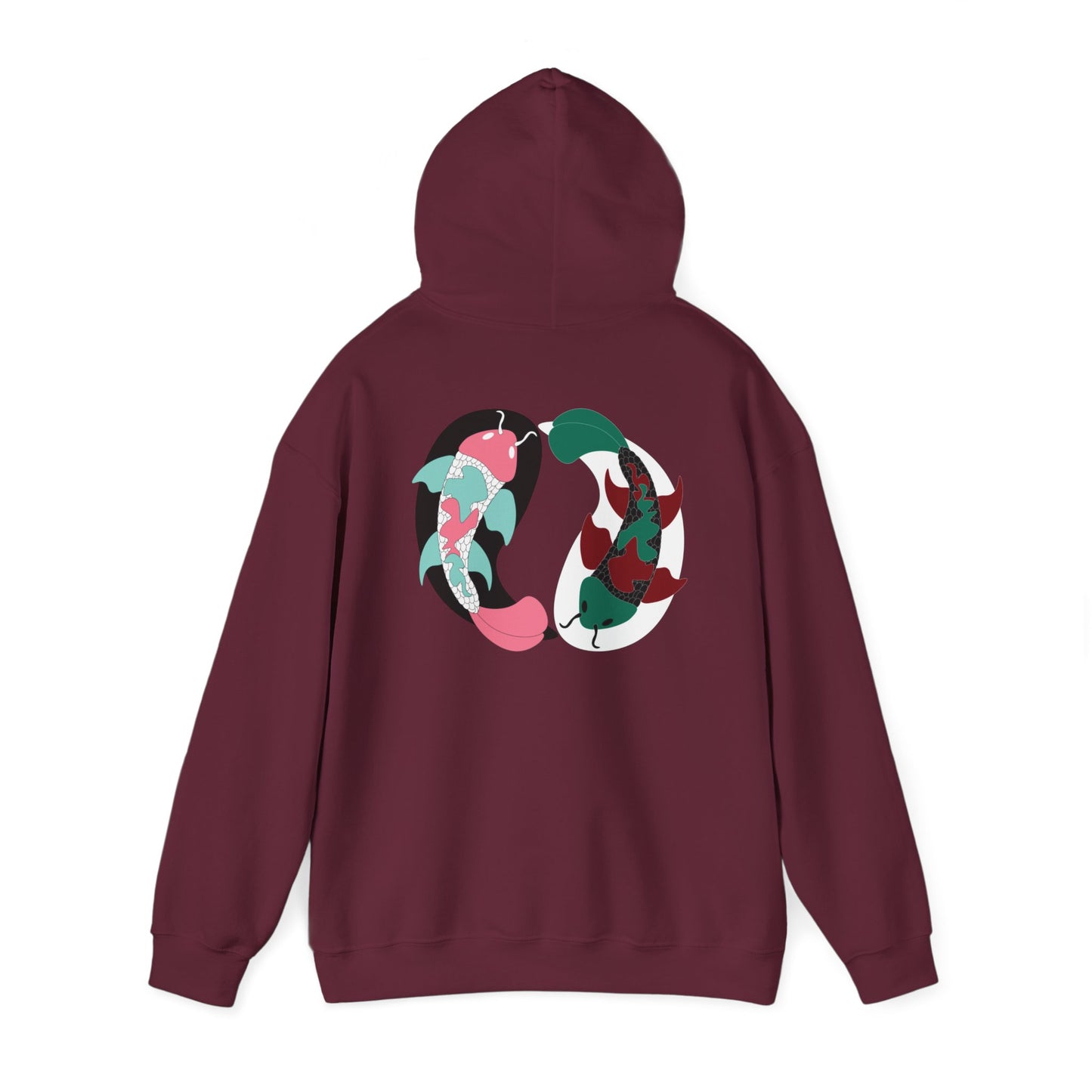 Yin and Yang Koi on the back Sweatshirt