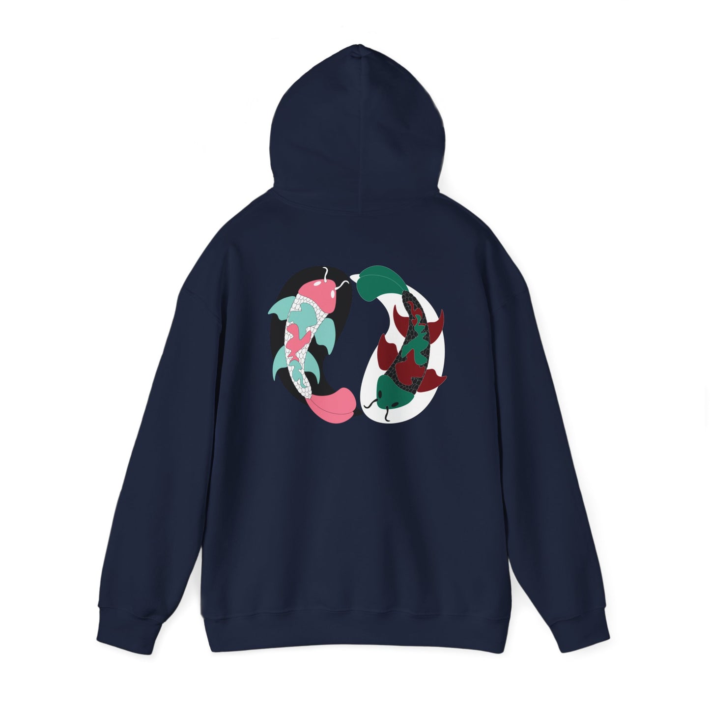 Yin and Yang Koi on the back Sweatshirt