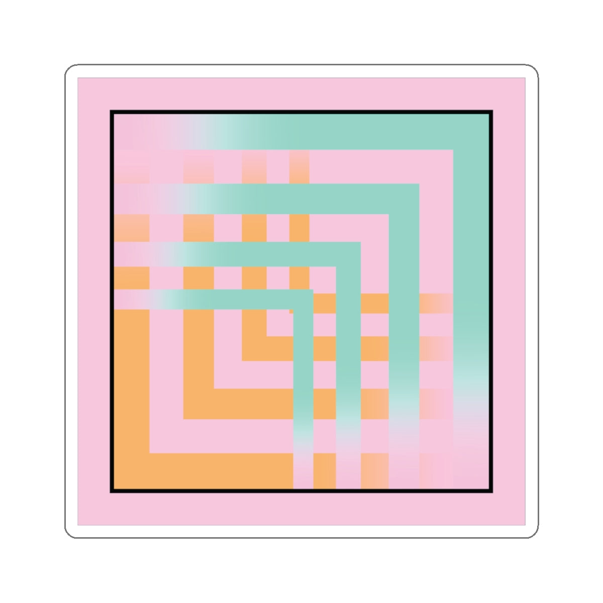 Fading to pink Sticker