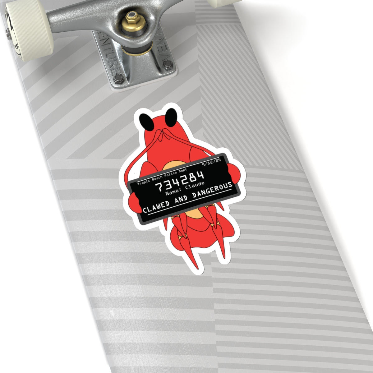 Claude the Lobster Mugshot Sticker