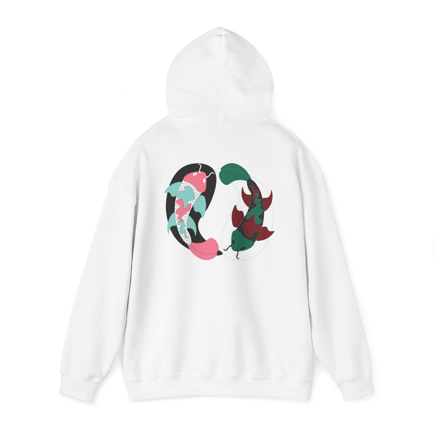 Yin and Yang Koi on the back Sweatshirt