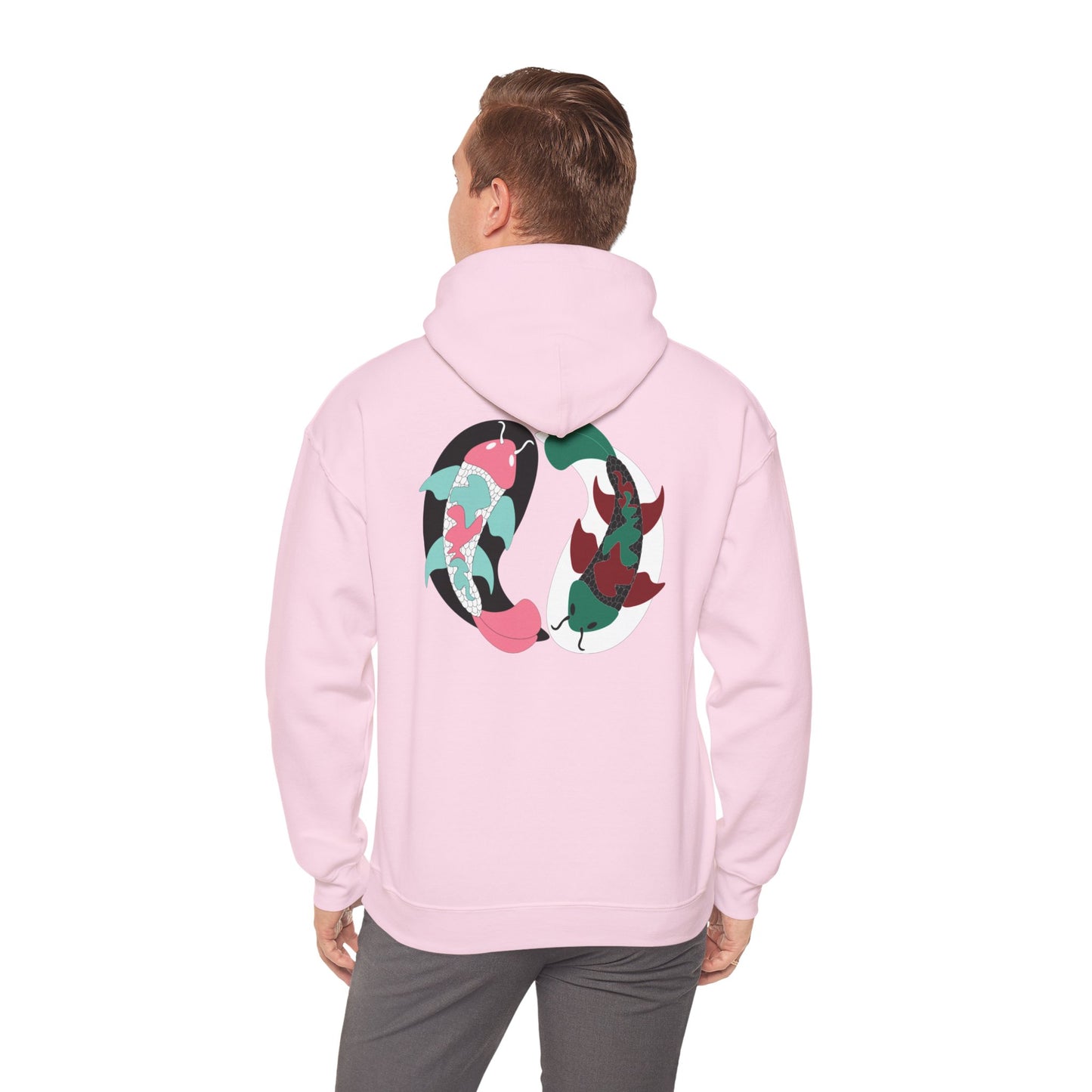 Yin and Yang Koi on the back Sweatshirt
