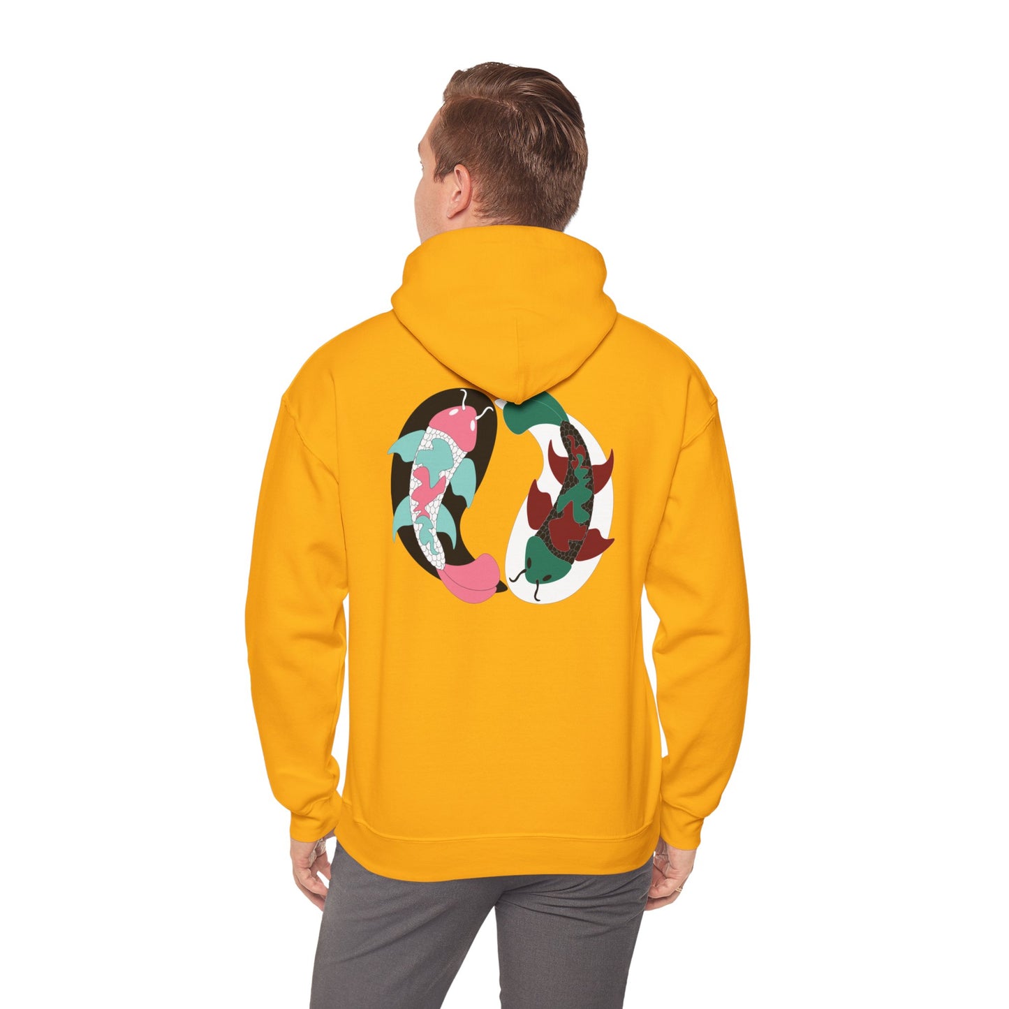 Yin and Yang Koi on the back Sweatshirt