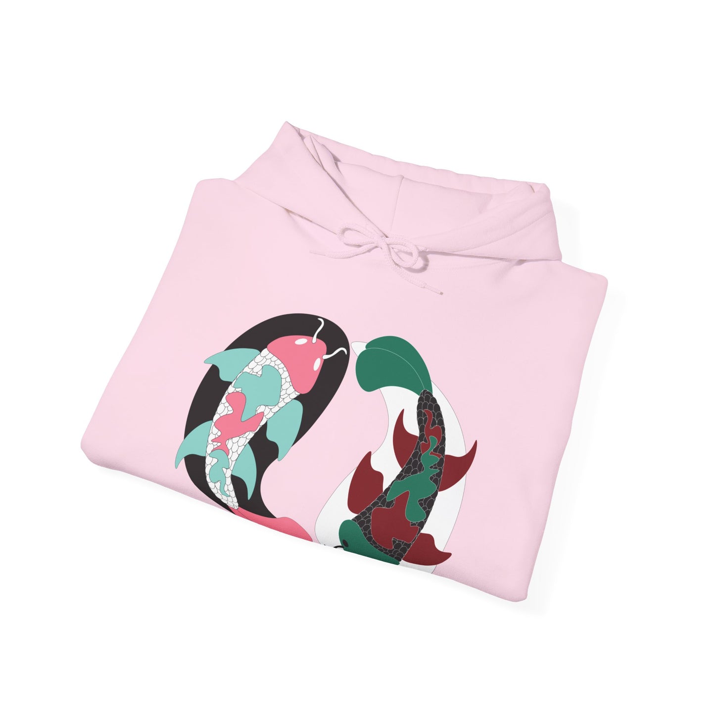 Yin and Yang Koi on the front Sweatshirt