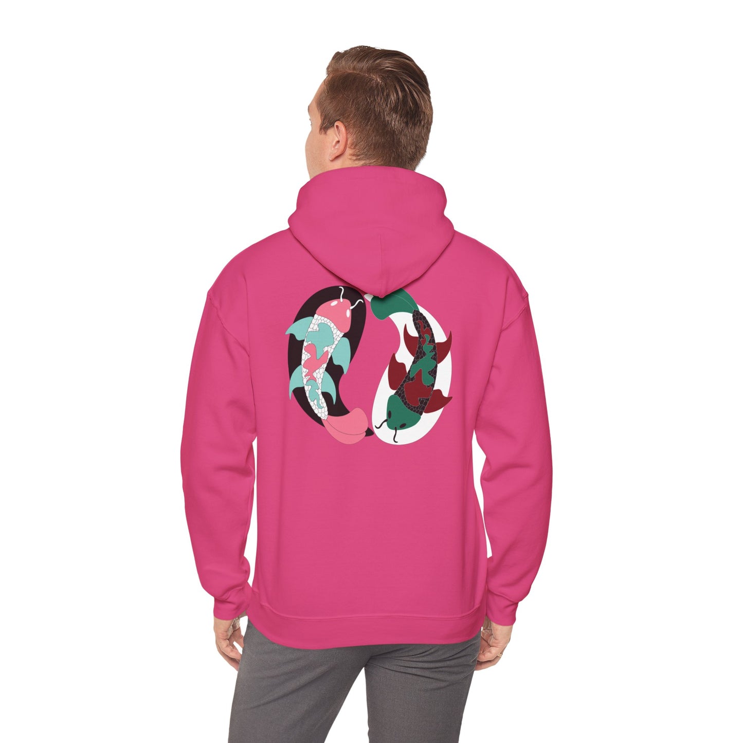 Yin and Yang Koi on the back Sweatshirt