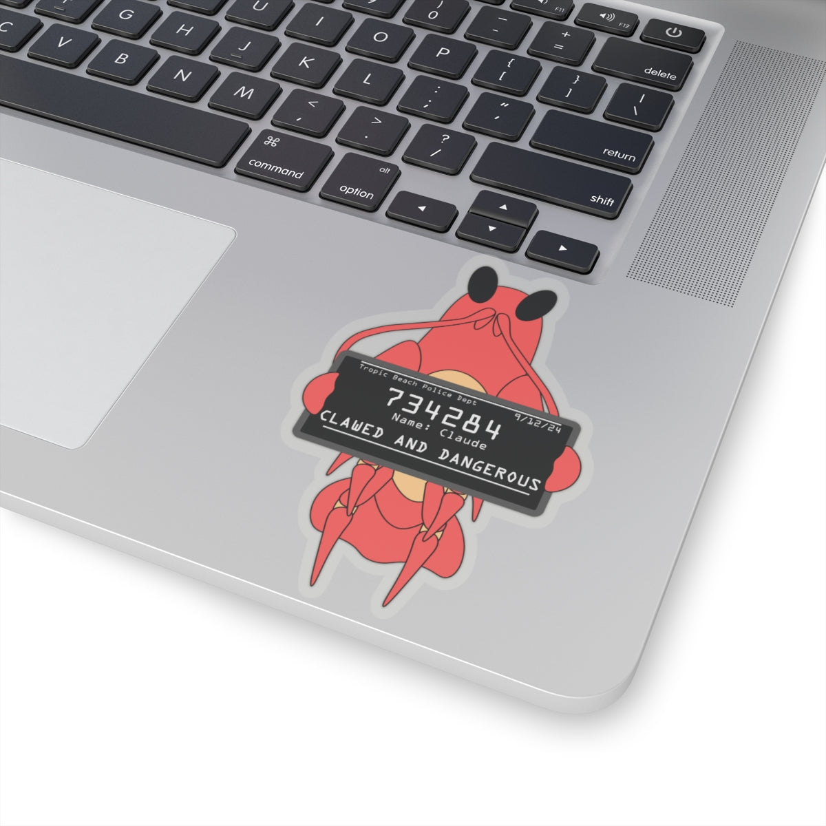 Claude the Lobster Mugshot Sticker