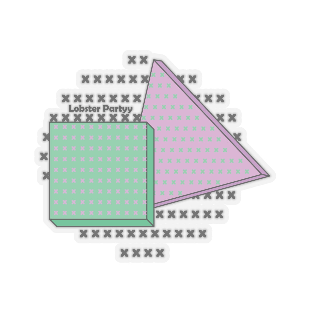Xs and Shapes Sticker