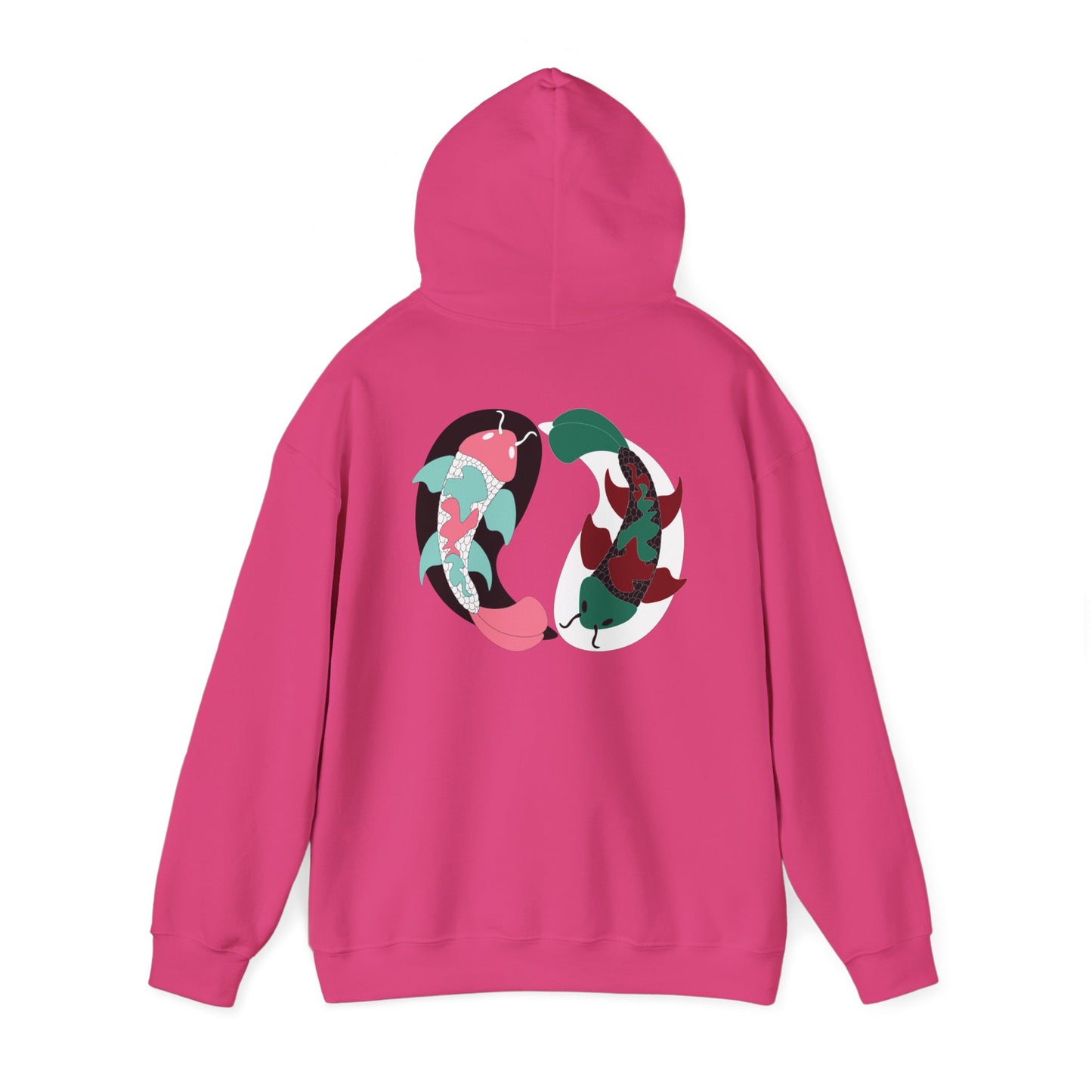 Yin and Yang Koi on the back Sweatshirt