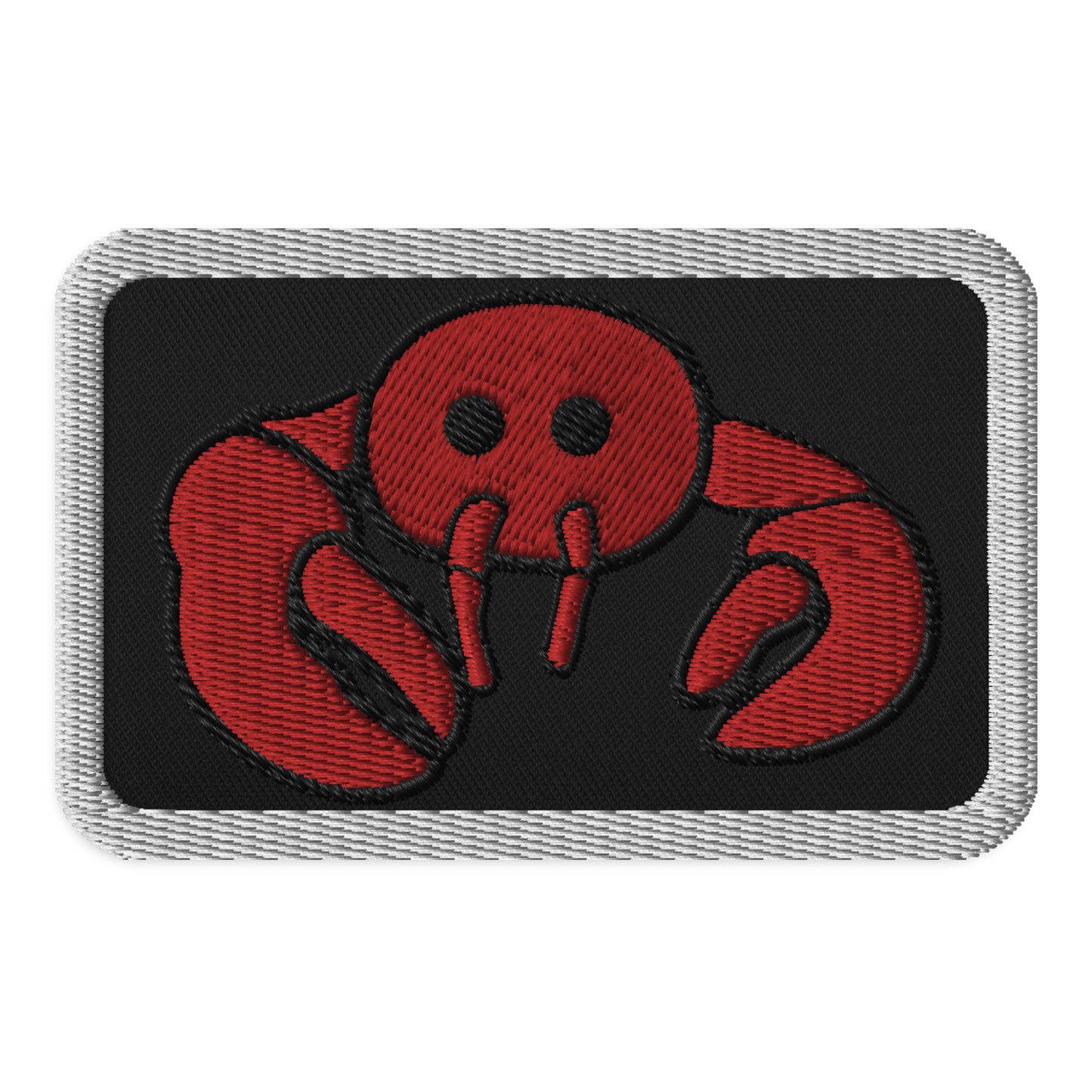 Red Embroidered Lobster patches