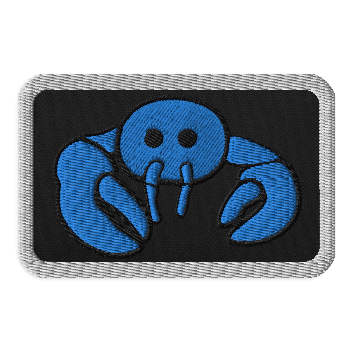 Blue Embroidered Lobster patches