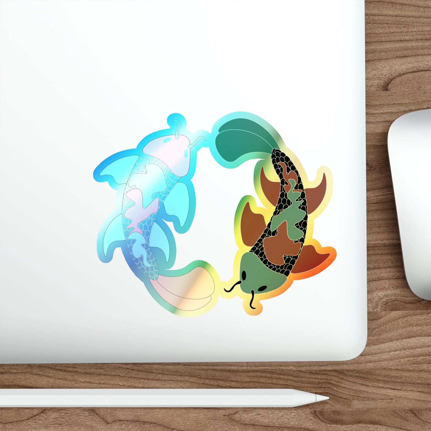 Koi Fish Sticker (Holographic)