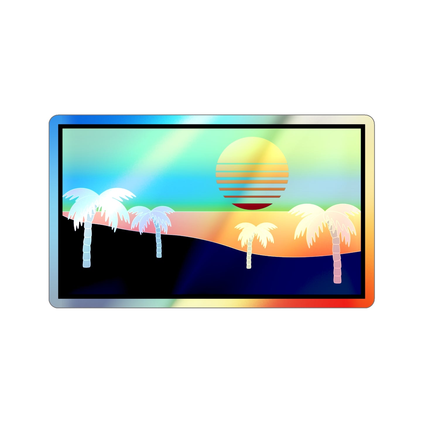 Inverted Sunset Sticker (Holographic)