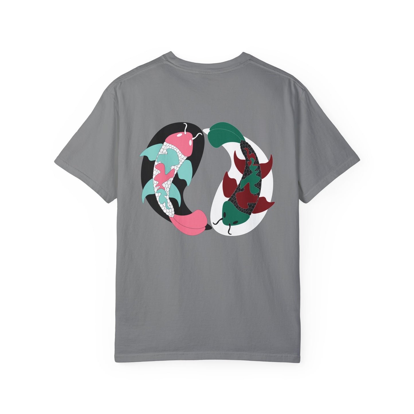 Yin and Yang Koi on the Back shirt