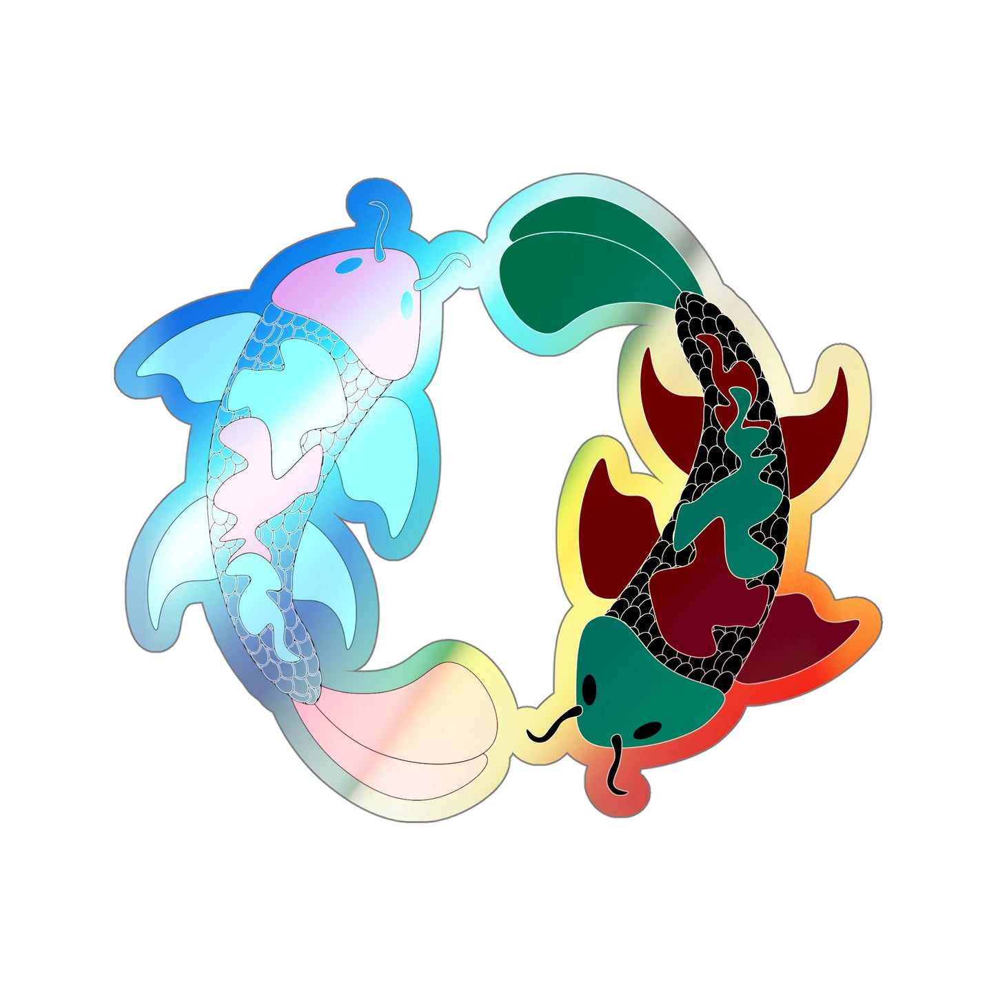 Koi Fish Sticker (Holographic)