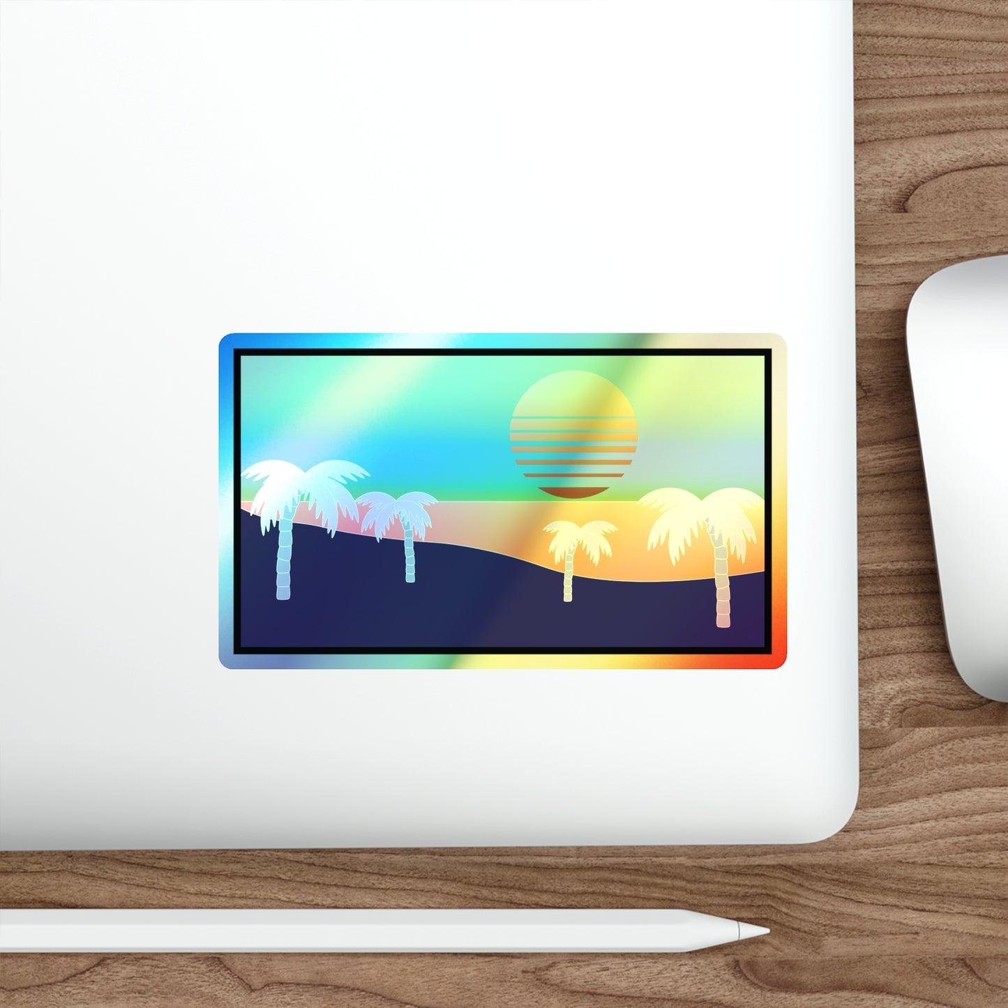 Inverted Sunset Sticker (Holographic)