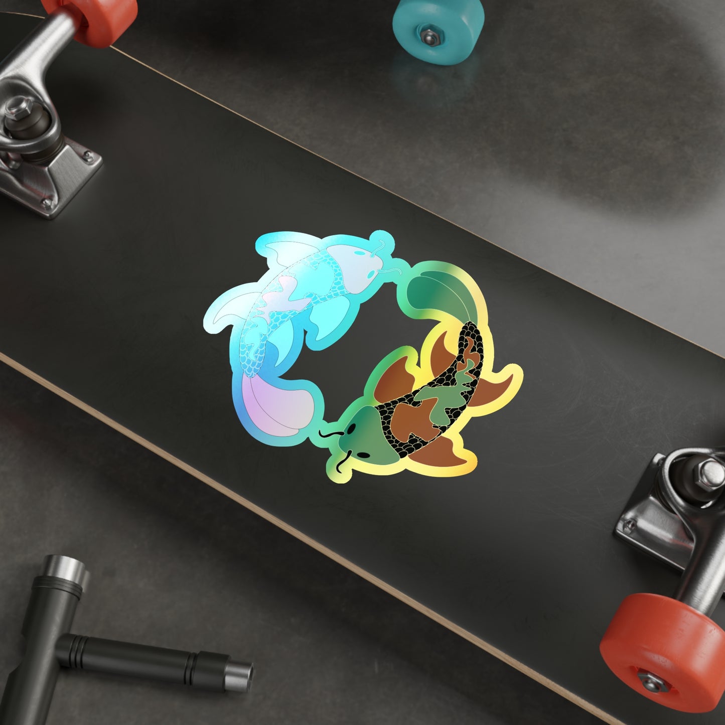 Koi Fish Sticker (Holographic)