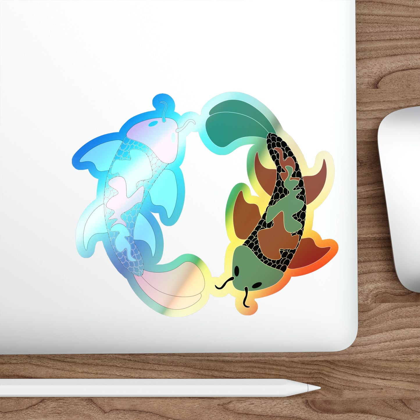 Koi Fish Sticker (Holographic)