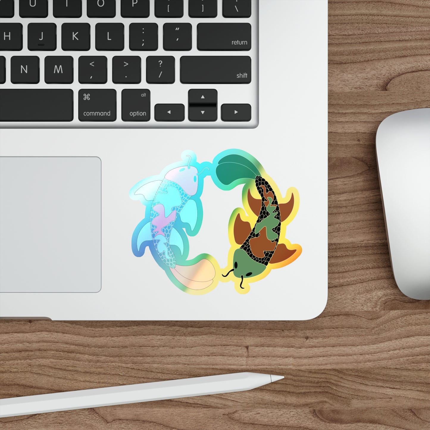 Koi Fish Sticker (Holographic)