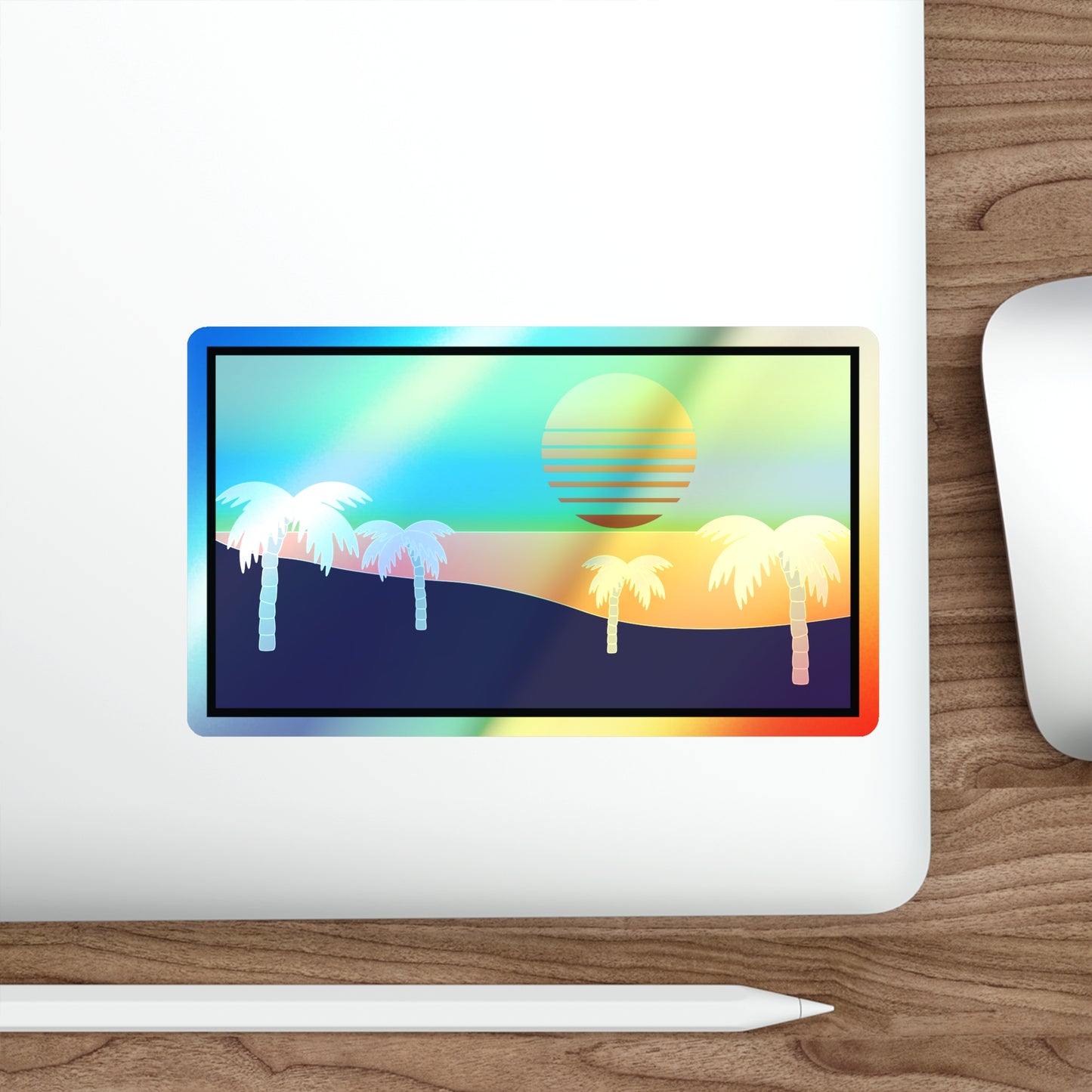 Inverted Sunset Sticker (Holographic)