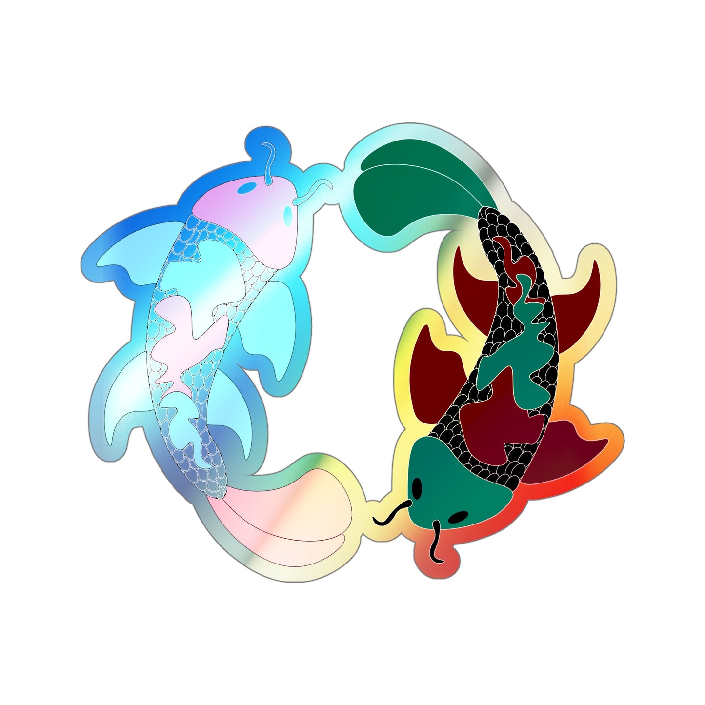 Koi Fish Sticker (Holographic)