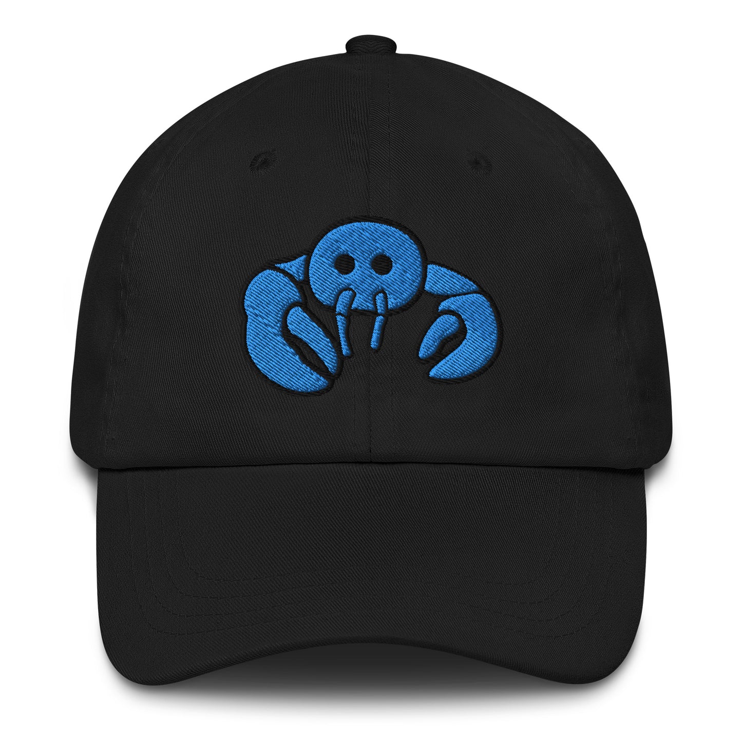 Blue Embroidered LobsterDad hat