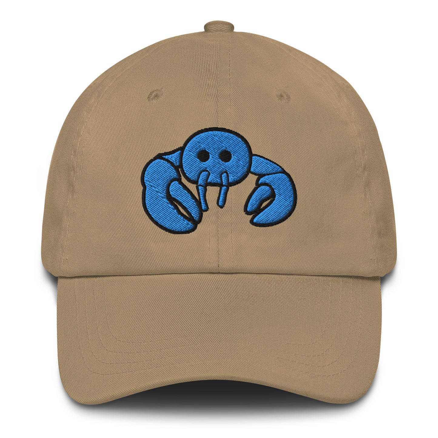 Blue Embroidered LobsterDad hat