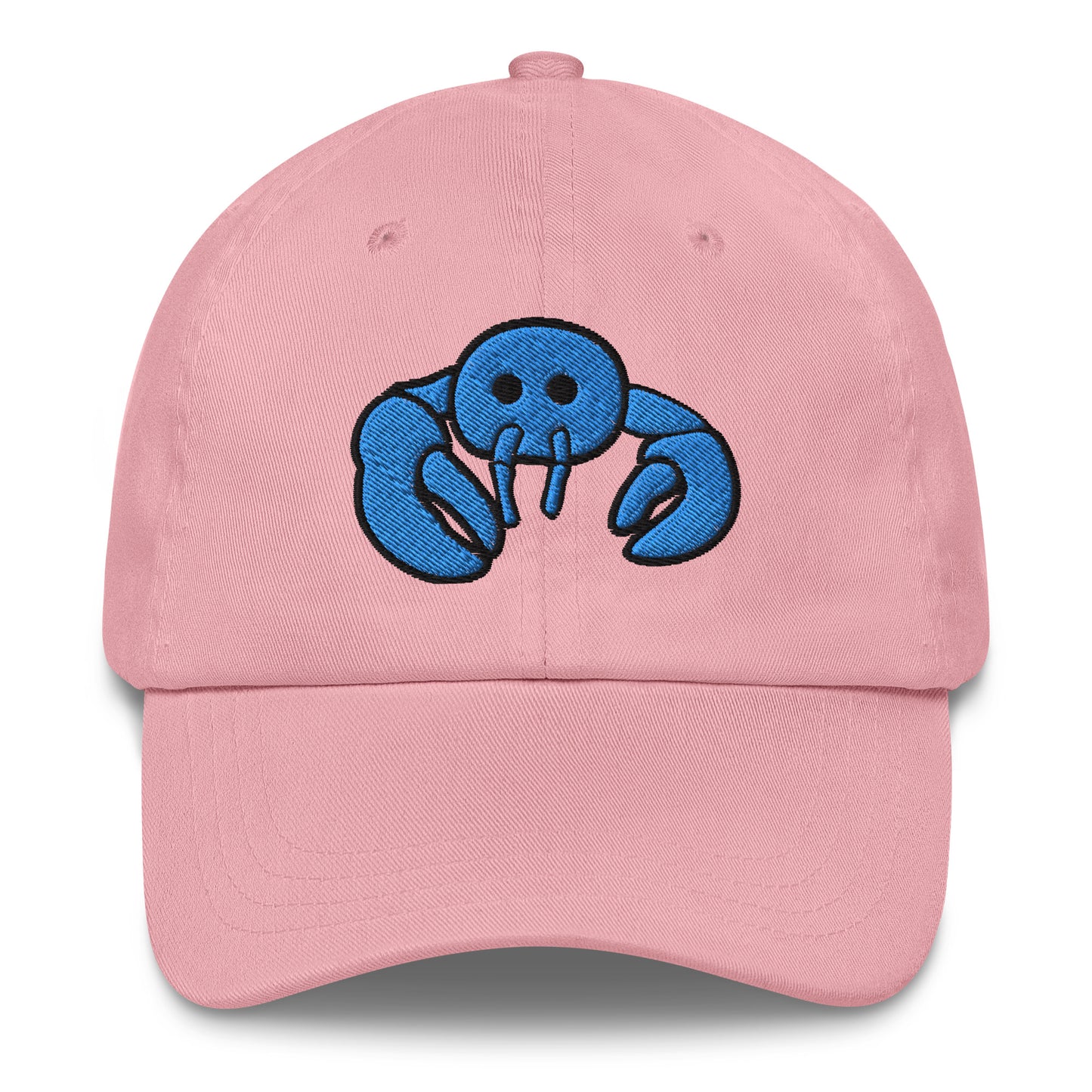 Blue Embroidered LobsterDad hat