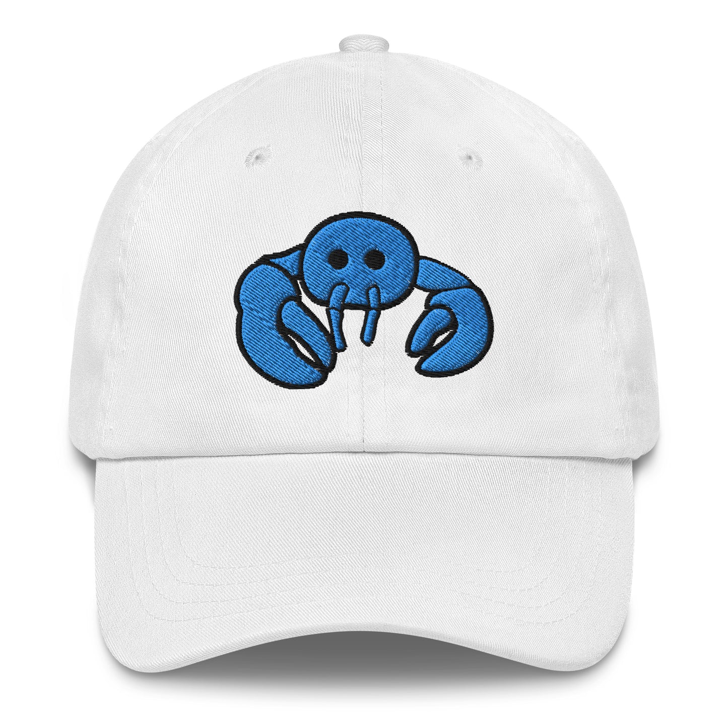 Blue Embroidered LobsterDad hat