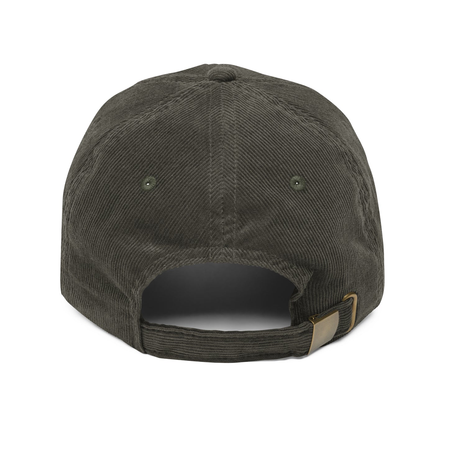 Red Embroidered Lobster Corduroy Cap
